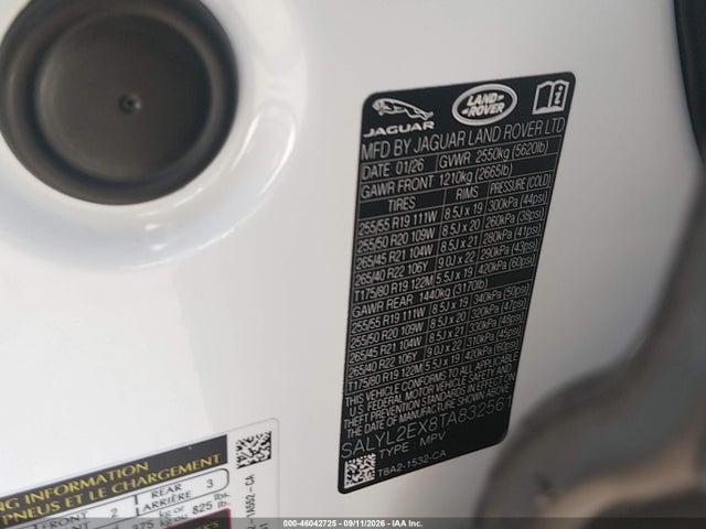 2026 LAND ROVER RANGE ROVER VELAR P250 DYNAMIC SE 9