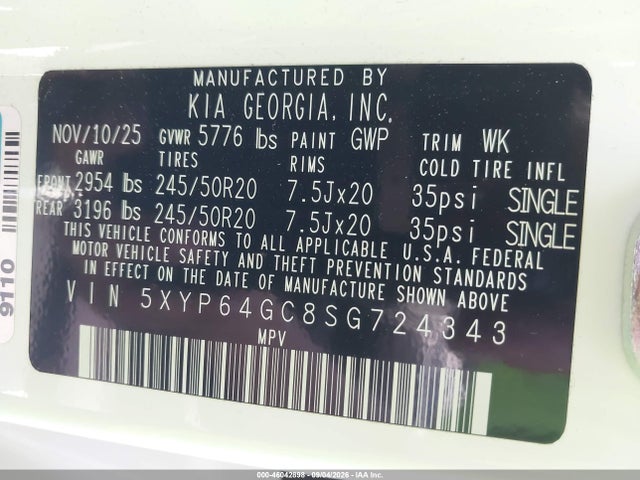 2025 KIA TELLURIDE S 9