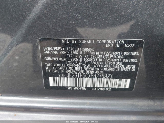 2023 SUBARU CROSSTREK SPORT 9