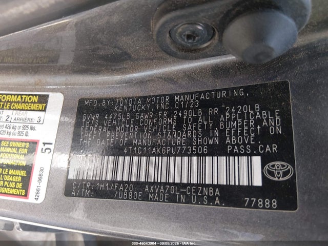 2023 TOYOTA CAMRY LE 9