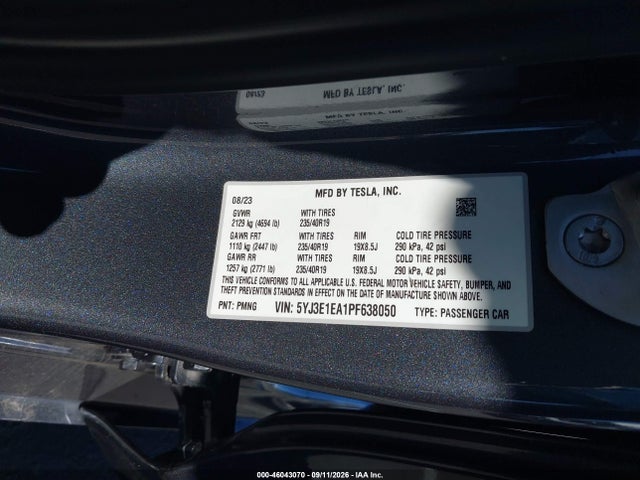 2023 TESLA MODEL 3 REAR-WHEEL DRIVE 9
