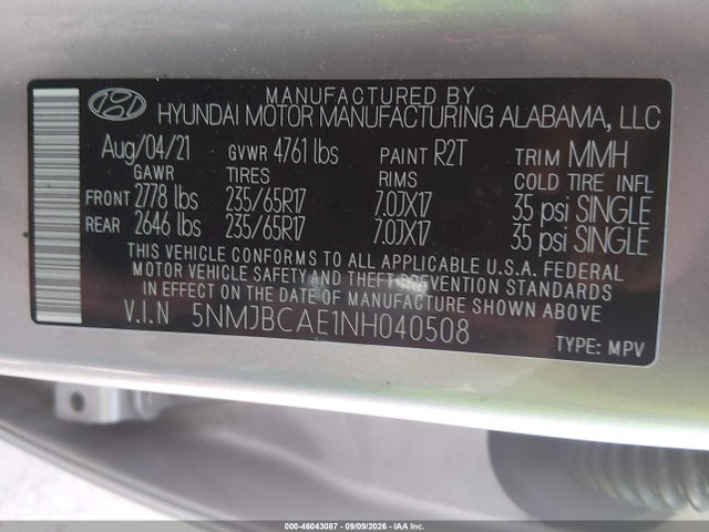 2022 HYUNDAI TUCSON SEL 9