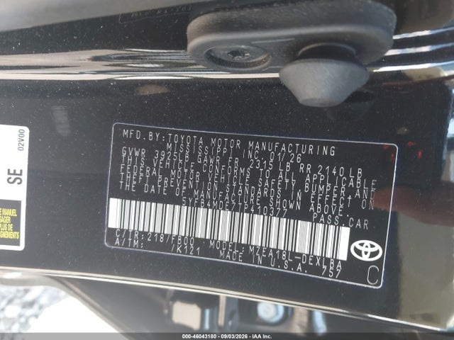 2026 TOYOTA COROLLA LE 9