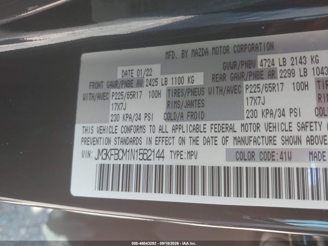 2022 MAZDA CX-5 2.5 S PREFERRED 9