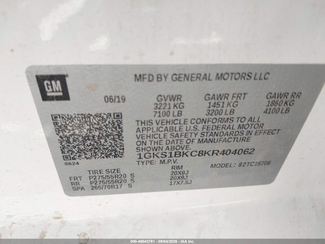 2019 GMC YUKON SLT 9