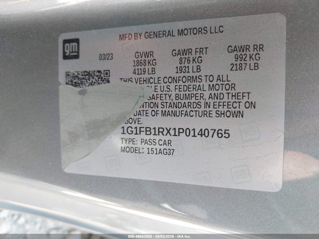 2023 CHEVROLET CAMARO RWD 1LT 9