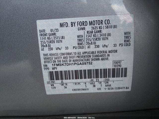 2023 FORD EXPLORER XLT 9