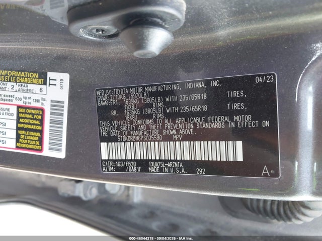 2023 TOYOTA HIGHLANDER LE 9