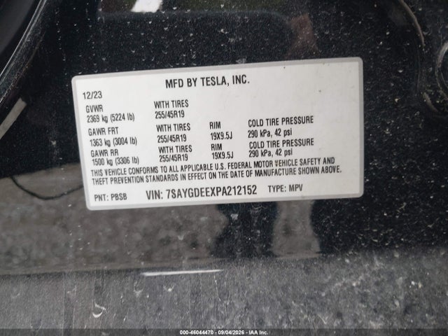 2023 TESLA MODEL Y AWD/LONG RANGE DUAL MOTOR ALL-WHEEL DRIVE 9