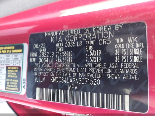 2022 KIA EV6 WIND 9