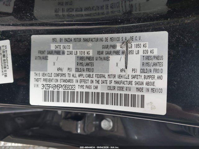2023 MAZDA MAZDA3 2.5 S SELECT 9