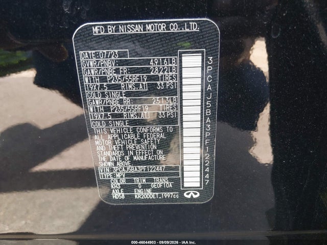 2023 INFINITI QX50 LUXE 9