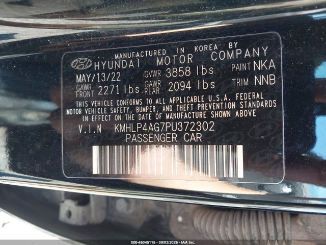 2023 HYUNDAI ELANTRA LIMITED 9