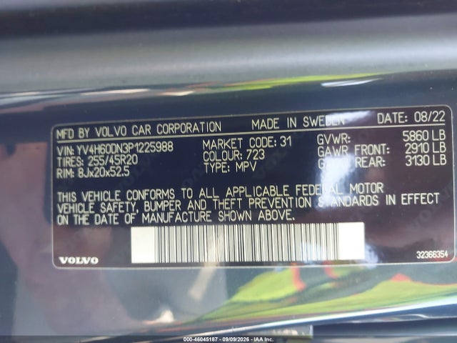 2023 VOLVO XC60 RECHARGE PLUG-IN HYBRID T8 PLUS BRIGHT THEME 9