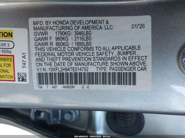 2026 HONDA CIVIC SPORT 9