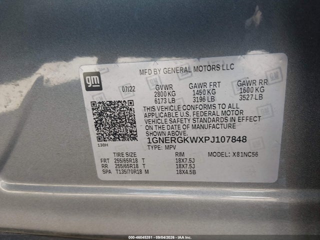 2023 CHEVROLET TRAVERSE FWD LT CLOTH 9
