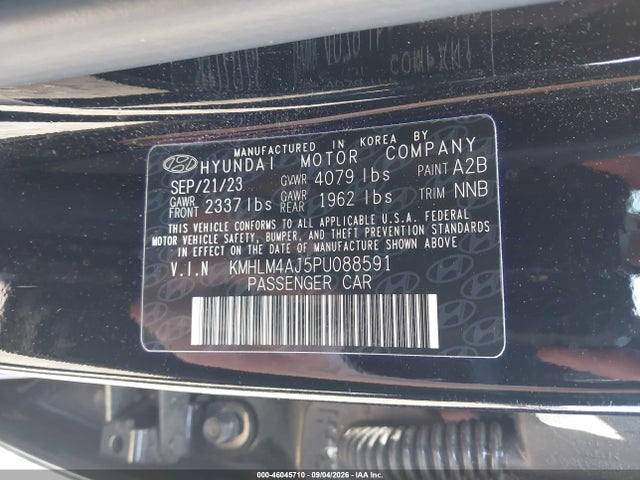2023 HYUNDAI ELANTRA HYBRID BLUE 9