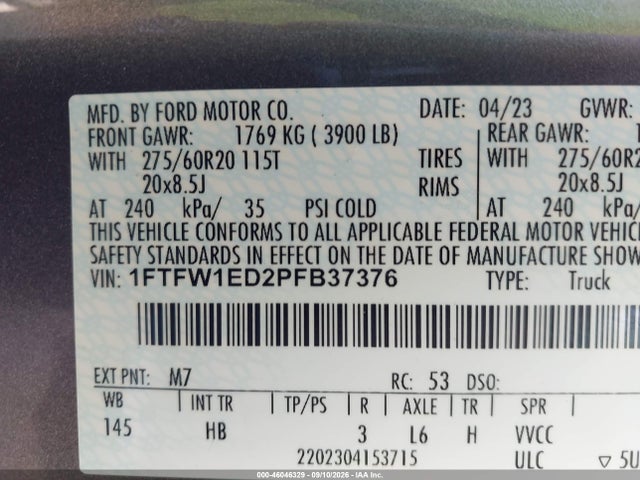 2023 FORD F-150 LARIAT 9
