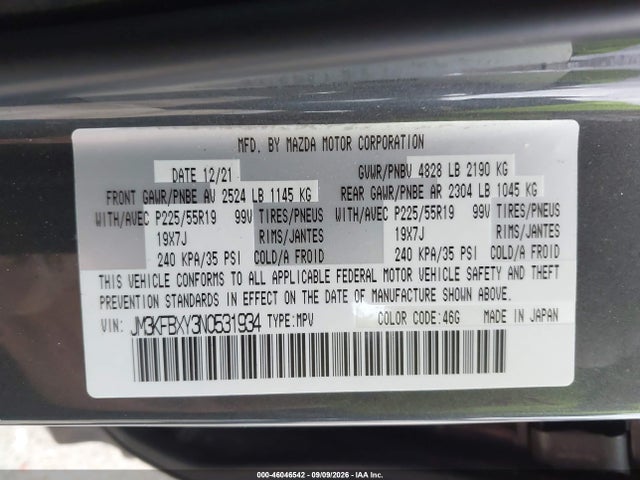 2022 MAZDA CX-5 2.5 TURBO SIGNATURE 9