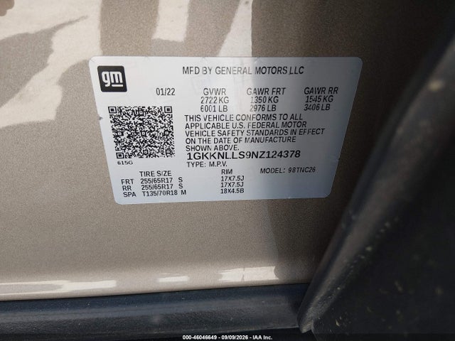 2022 GMC ACADIA AWD AT4 9
