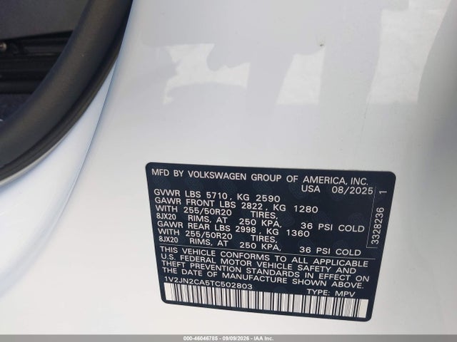 2026 VOLKSWAGEN ATLAS SE WITH TECHNOLOGY 9