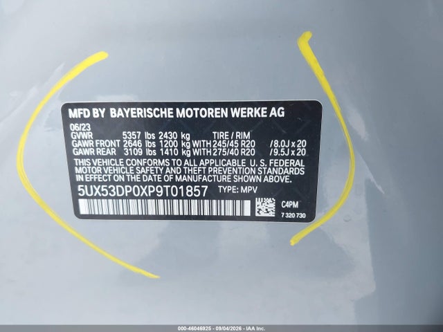 2023 BMW X3 XDRIVE30I 9