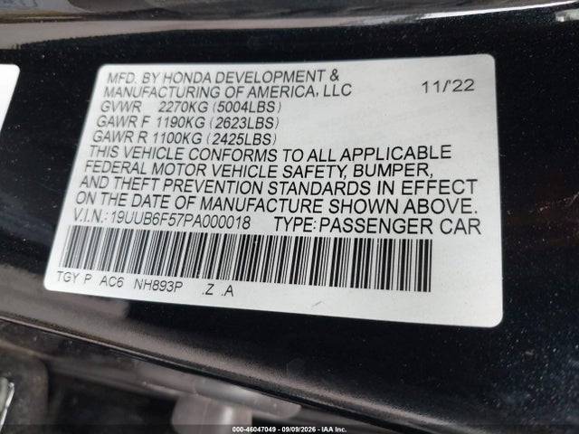 2023 ACURA TLX A-SPEC PACKAGE 9