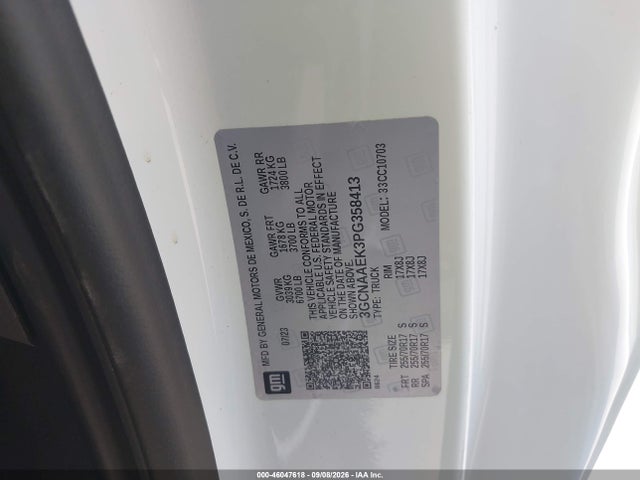 2023 CHEVROLET SILVERADO 1500 2WD STANDARD BED WT 9