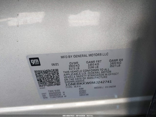 2021 CHEVROLET TRAVERSE FWD PREMIER 9