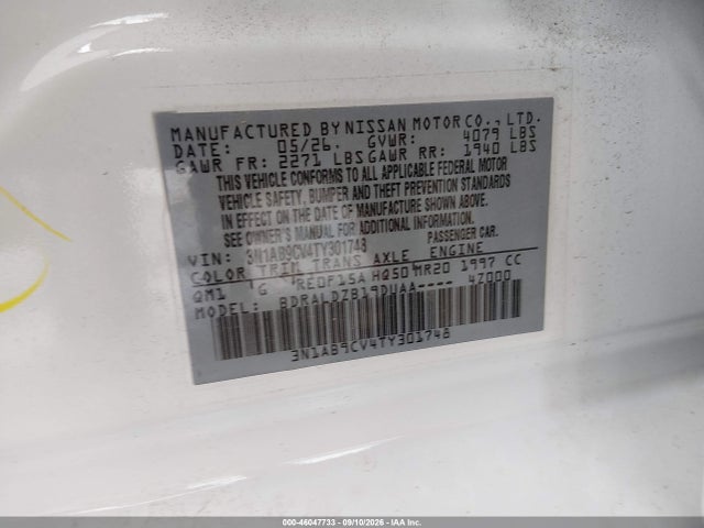 2026 NISSAN SENTRA SV 9