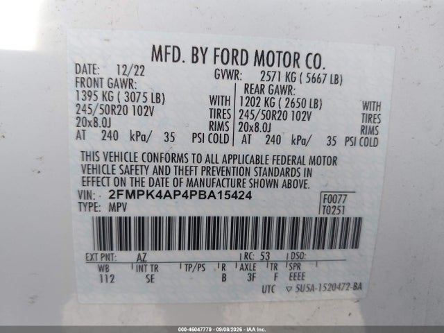2023 FORD EDGE ST 9