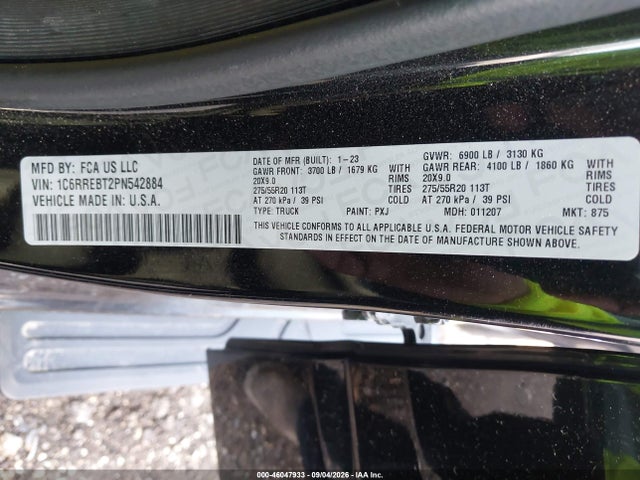 2023 RAM 1500 BIG HORN 4X2 6'4 BOX 9