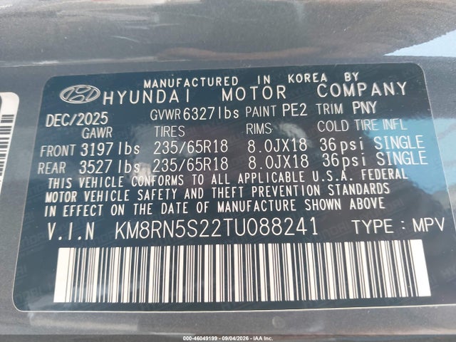 2026 HYUNDAI PALISADE SEL PREMIUM 9