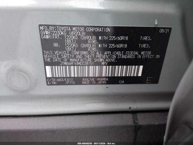 2021 TOYOTA RAV4 HYBRID XLE PREMIUM 9