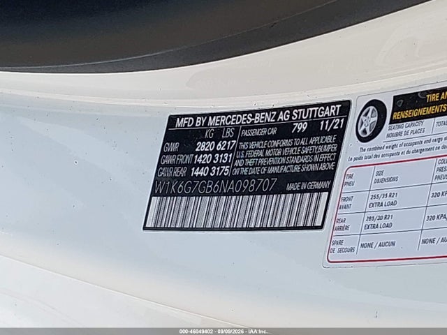 2022 MERCEDES-BENZ S 580 4MATIC 9