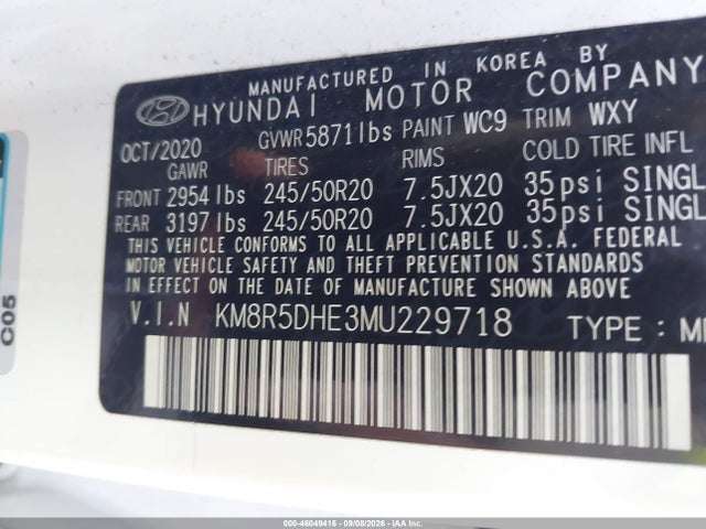 2021 HYUNDAI PALISADE LIMITED 9