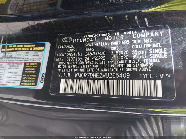 2021 HYUNDAI PALISADE CALLIGRAPHY 9