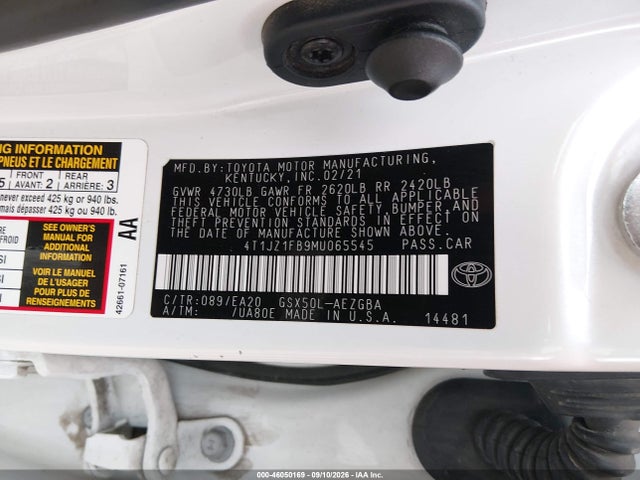 2021 TOYOTA AVALON XLE 9