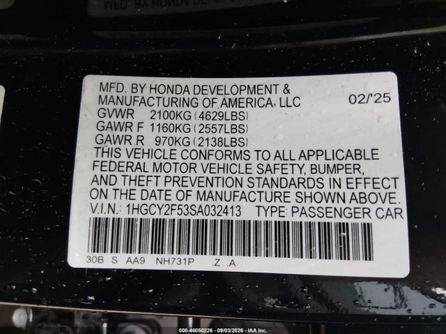 2025 HONDA ACCORD HYBRID SPORT 9