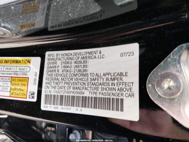2023 HONDA ACCORD HYBRID EX-L 9