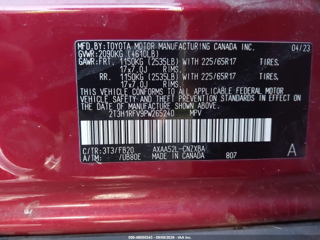 2023 TOYOTA RAV4 LE 9