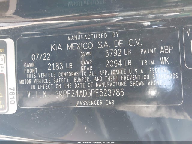2023 KIA FORTE LXS 9