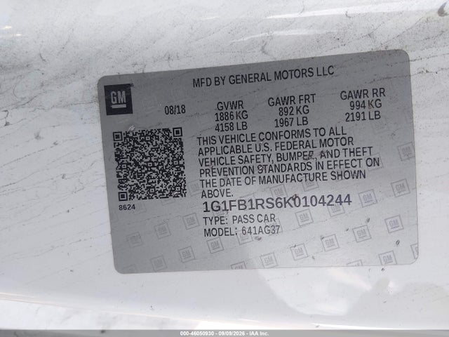 2019 CHEVROLET CAMARO 1LT 9