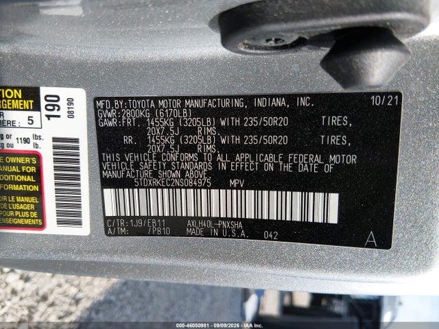 2022 TOYOTA SIENNA XSE 9