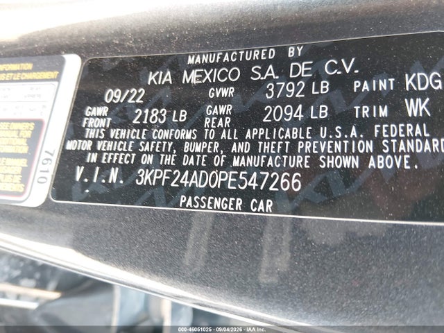 2023 KIA FORTE LXS 9