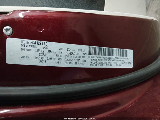2017 CHRYSLER PACIFICA LX 9