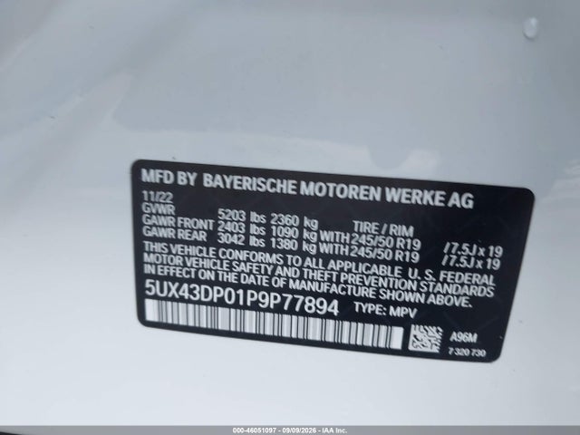 2023 BMW X3 SDRIVE30I 9