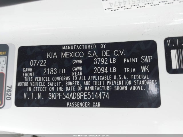 2023 KIA FORTE GT-LINE 9
