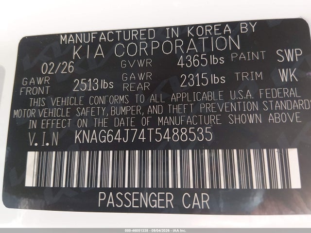 2026 KIA K5 GT-LINE FWD 9