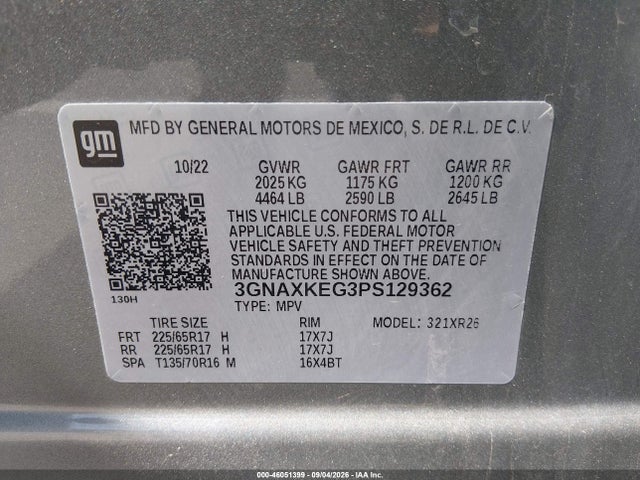 2023 CHEVROLET EQUINOX FWD LT 9